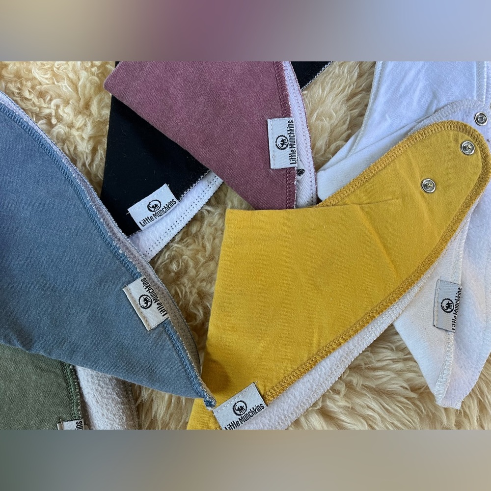 Little Munchkins Drool Bandanas (8)